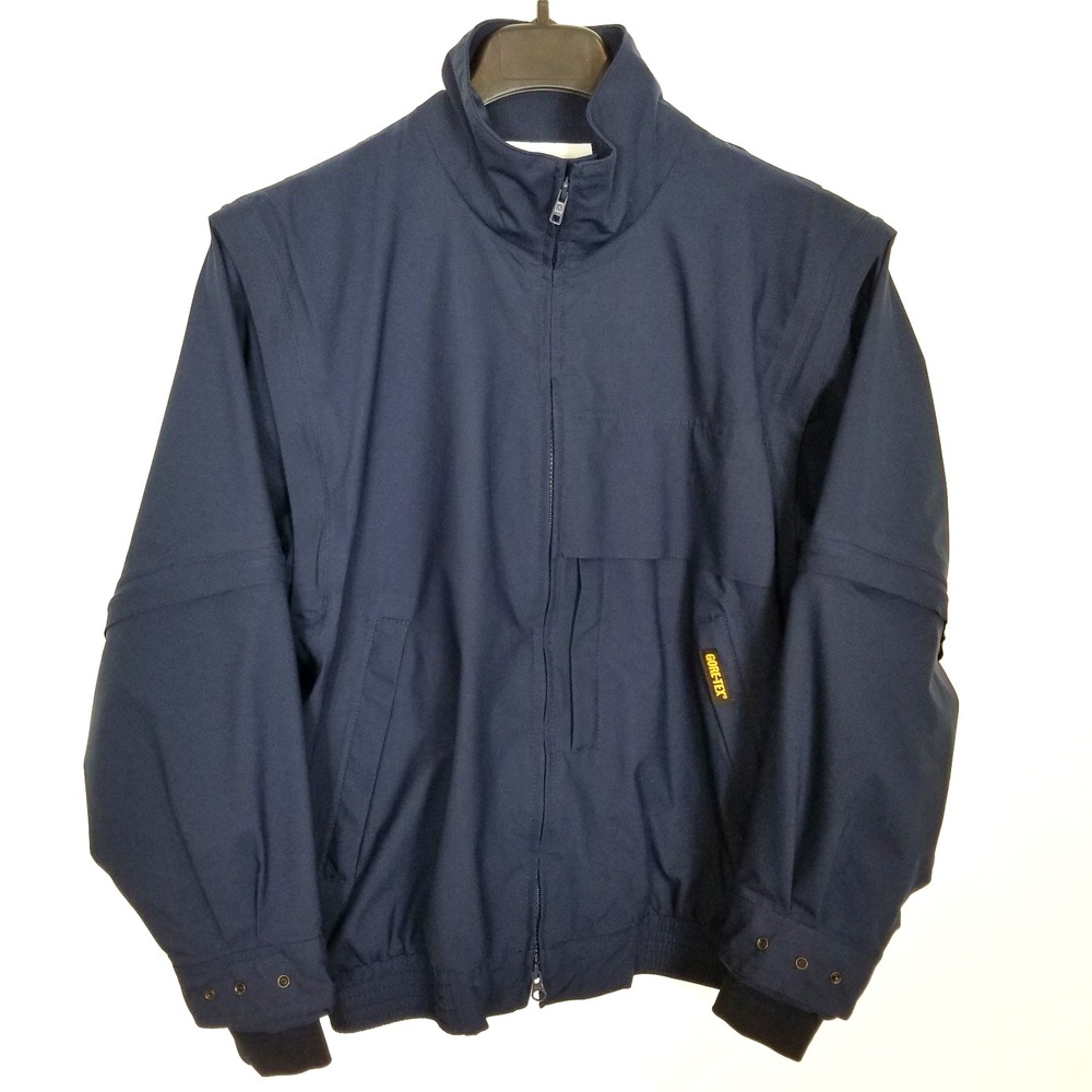 Zero Restriction Women Full Zip Gore-Tex Jacket Sz M Navy Golf Outdoor